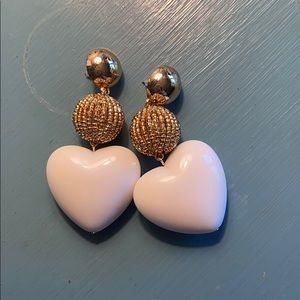 BaubleBar Heart Statement Earrings ✨